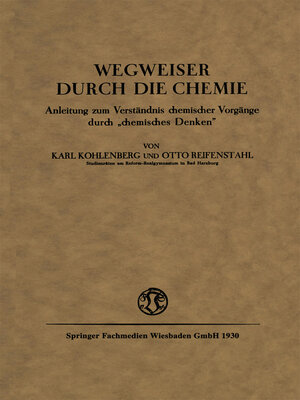 cover image of Wegweiser durch die Chemie